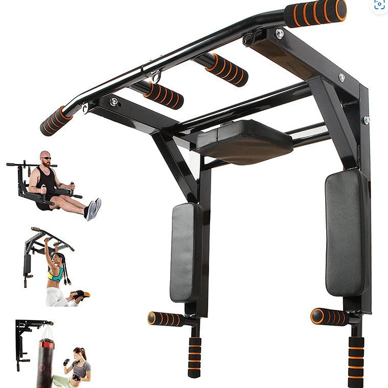 Wall-Mounted Indoor Outdoor Sandbag Rack Pull-Up Fitness Training Equipment