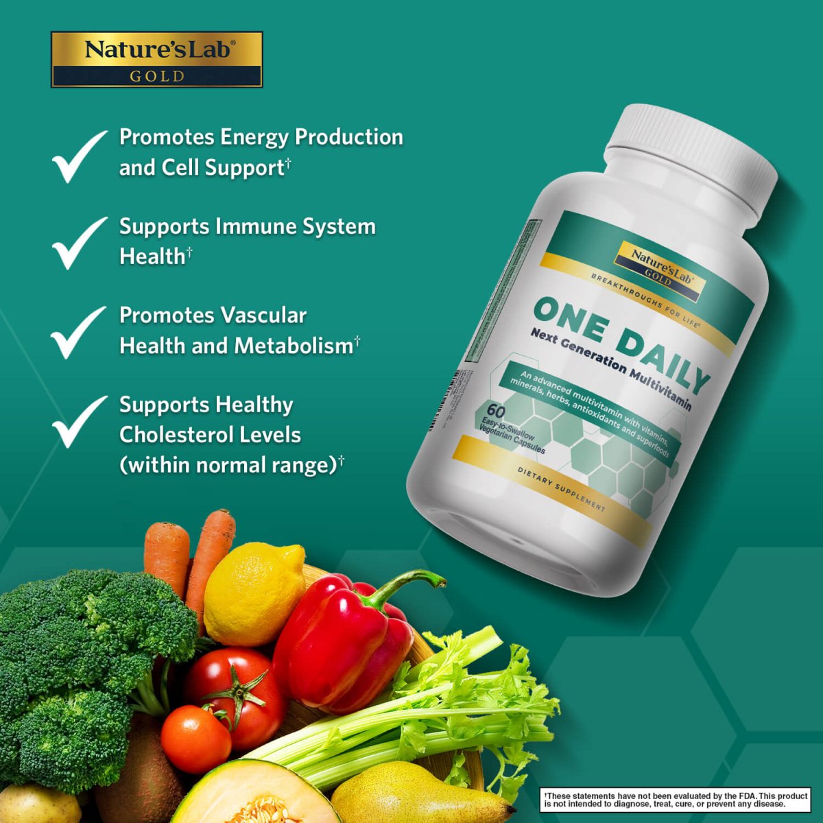 Gold One Daily Multivitamin Complete Nutrition Support