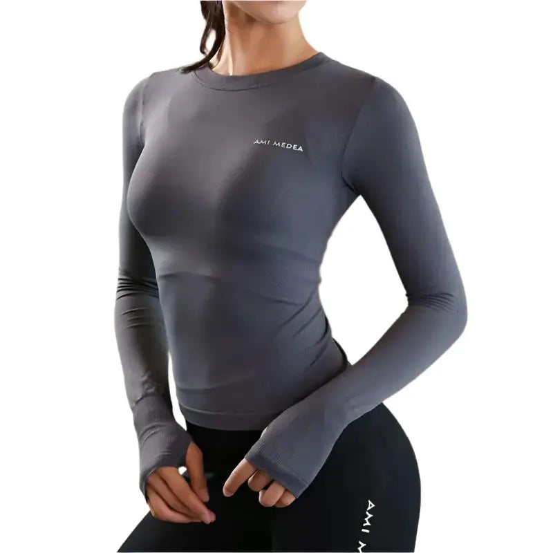 Women’s Long Sleeve Yoga Fitness Apparel Workout Active Sports Top