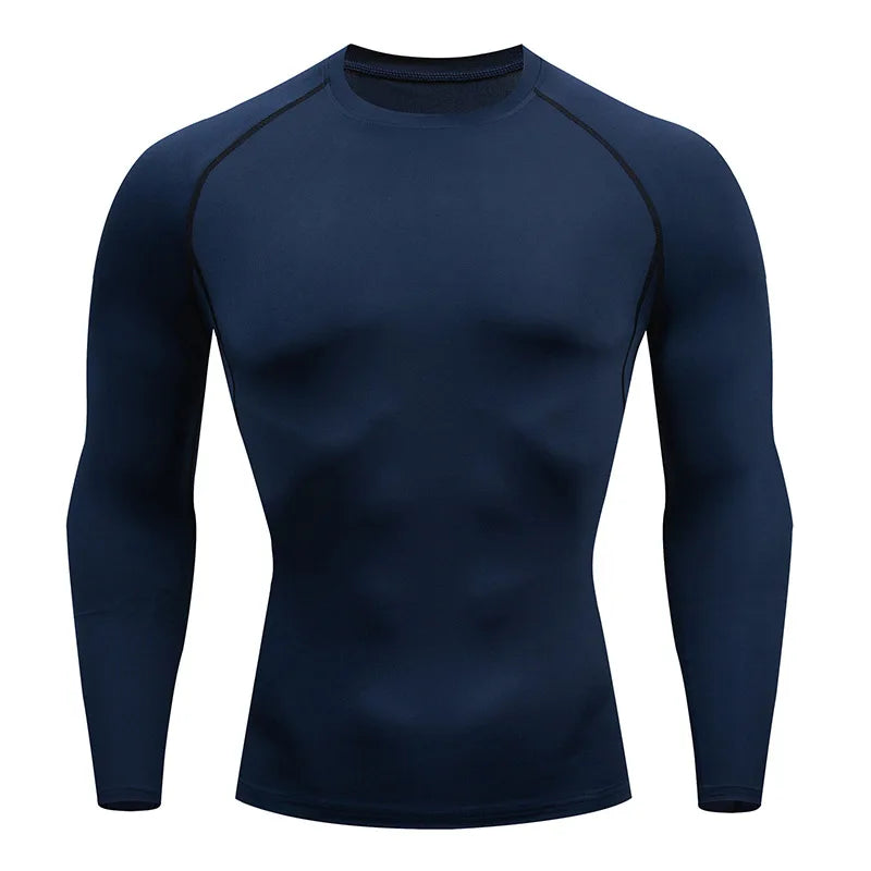 Men’s Spring Autumn Long Sleeve Fitness Training Casual Sports Tee