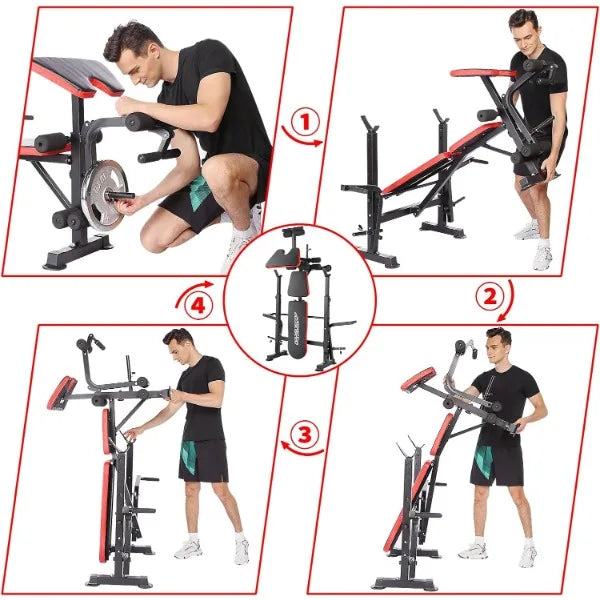 All-in-One Home Gym Total Body Fitness Training Equipment System