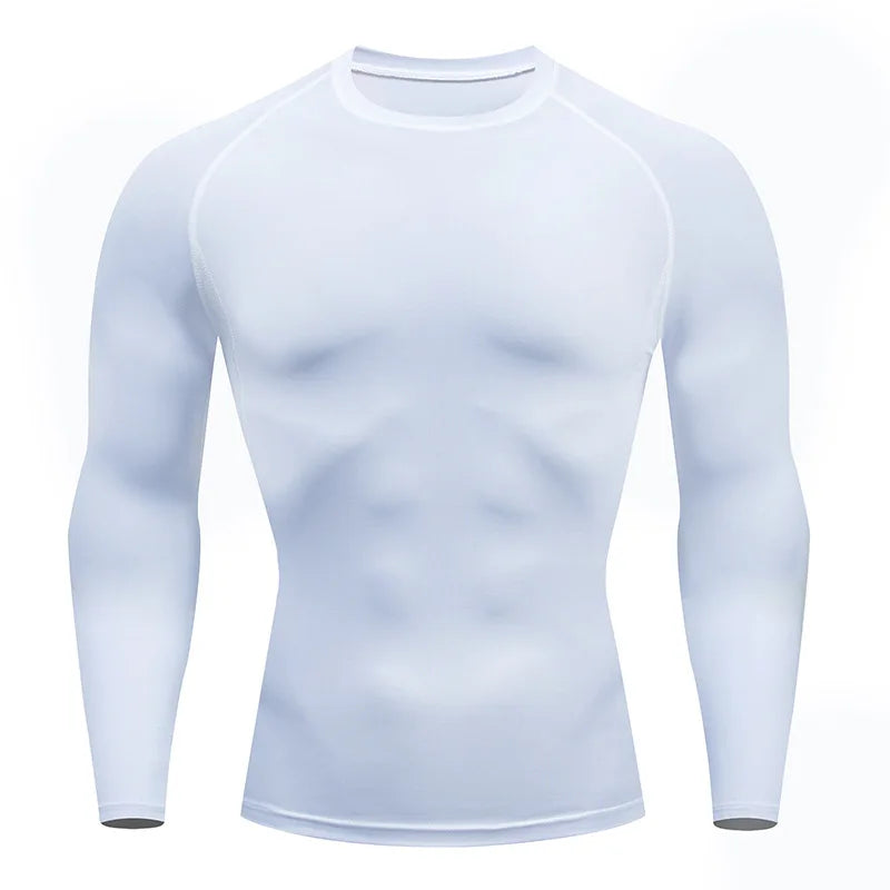 Men’s Spring Autumn Long Sleeve Fitness Training Casual Sports Tee