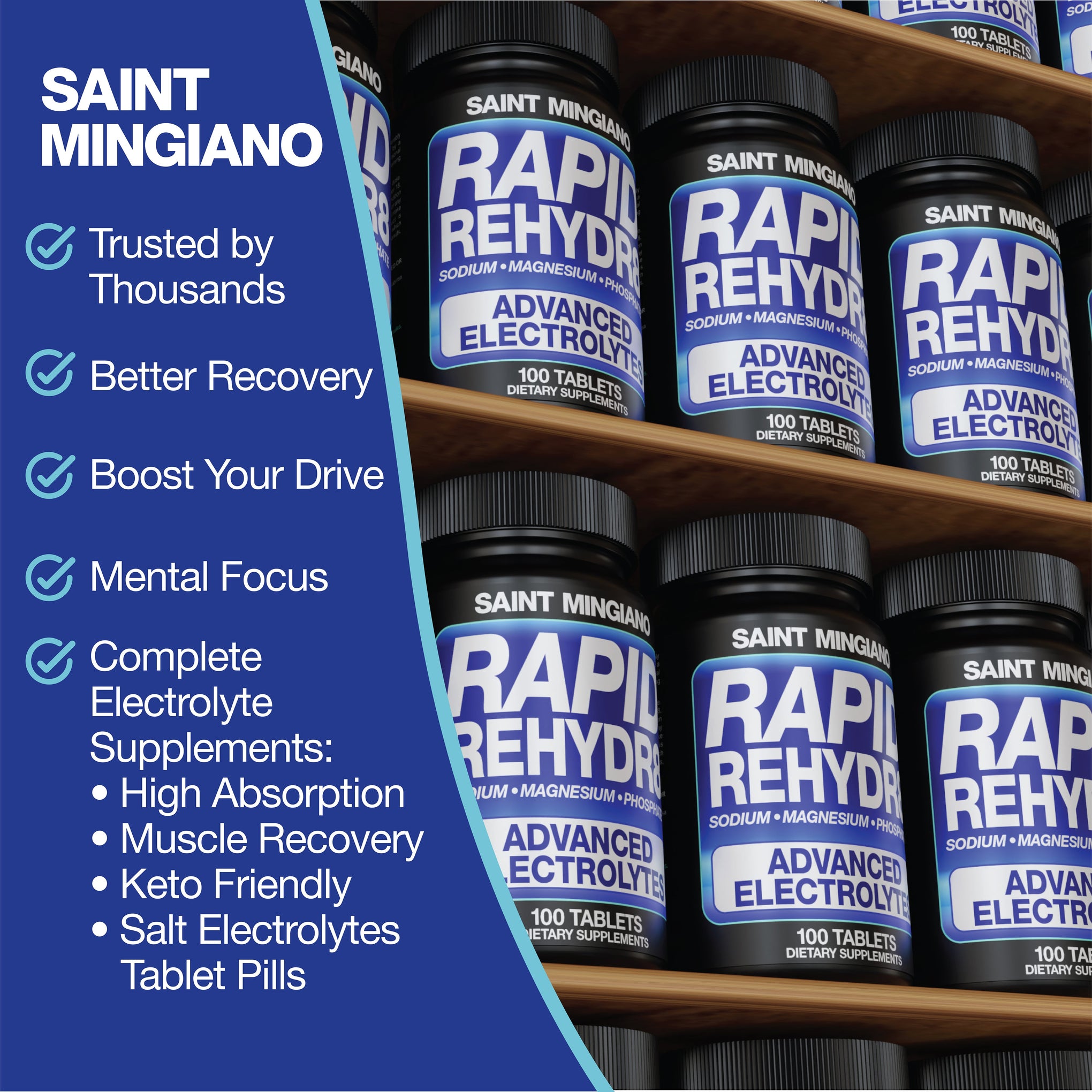 Rapid Rehydr8 Electrolyte Capsules Muscle Recovery Hydration Endurance Support